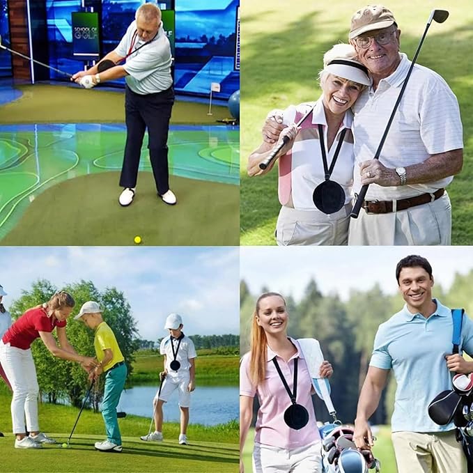 FINGER TEN Golf Smart Ball Training Aid Impact Inflatable Balls with Air Pump Adjustable Lanyard Assist Teaching Posture Correction Trainer Aids for Men Women Beginner Golfer