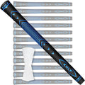 KNLY Golf Grips Set of 13 - High Traction and High Feedback Rubber Golf Club Grips with Anti-Slip and All Weather Performance，13 Grips with 15 Tapes and 13 Grips with All Repair Kits for Choice.