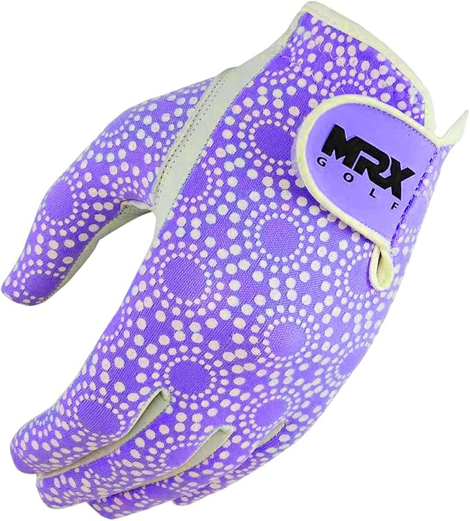 MRX Women Golf Glove Left Handed Golf Gloves Sweat Resistant Soft Cabretta Leather Regular Fit Women Golfer Glove