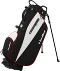 Golf Stand Bag - Lightweight Golf Bag with Stand and 7 Way Dividers, Dual Strap, Waterproof Pocket, Insulated Sleeve, Easy-Lift Handles and Swing-Cam Holder