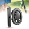 Magnetic Golf Cart Phone Holder (Premium Aluminum Alloy), 360° Rotation Golf Accessories, Compatible with iPhone & Android, Fits EZGO, Club Car, Yamaha, for Golfers, Men & Women