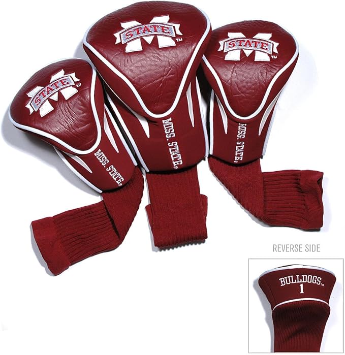 Team Golf NCAA Numbered 1, 3, & X, Fits Oversized Drivers, Utility, Rescue & Fairway Clubs, Velour Lined for Extra Club Protection