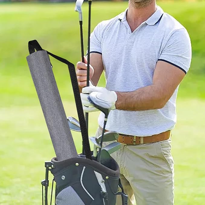 Golf Cooler Bag Insulated Golf Beer Sleeve for 7 Cans Portable Beer Cooler with Handle & Strap for Oktoberfest Beach Picnic Sports Sleeve