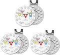 FINGER TEN Golf Ball Marker with Hat Clip Markers Assorted Patterns Value Gift Set Mark Golf Divot Tool Accessories for Men Women Kids