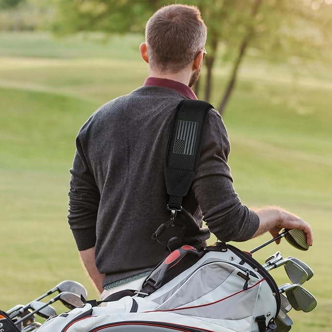 Golf Bag Shoulder Strap, Single Padded Adjustable Straps Universal Replacement
