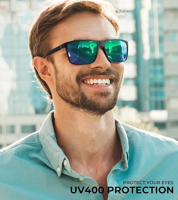 KALIYADI Polarized Sunglasses for Men and Women, Mens Sun Glasses with UV Protection for Driving Fishing Golf (3 Packs)