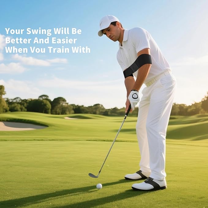 Golf Grip Trainer for Right-Handed Players, Swing Training Aid for Improving Grip Position and Swing Form, Suitable for Beginners and All Skill Levels