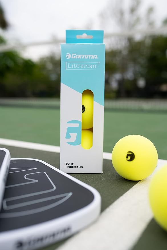Gamma Librarian Foam Pickleball Balls, Foam Balls for Pickleball Practice with True Bounce on All Surfaces, Box of 48, 3 Pack or 6 Pack