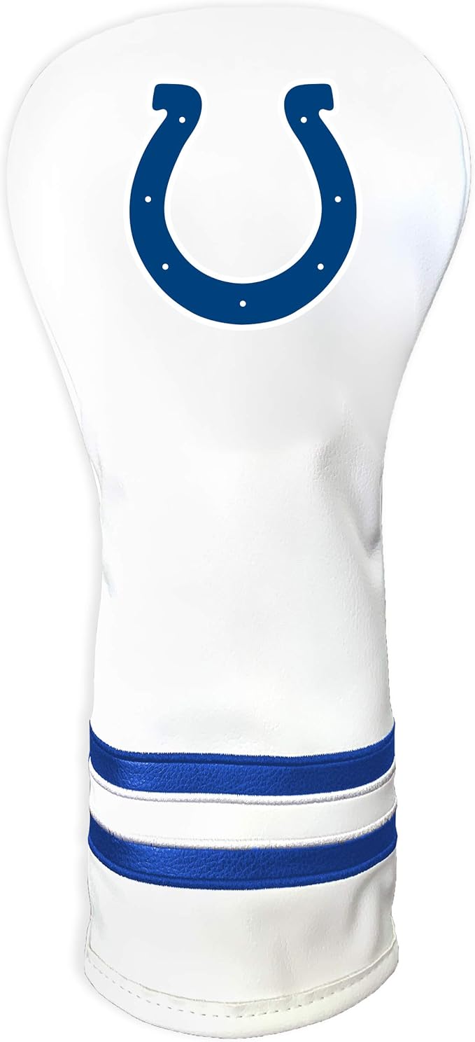 Team Golf NFL White Vintage Fairway Golf Club Headcover, Form Fitting Design, Retro Design