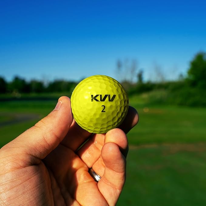 KVV 2-Piece Golf Balls, High Performance Golf Ball for Distance Super Soft, One Dozen