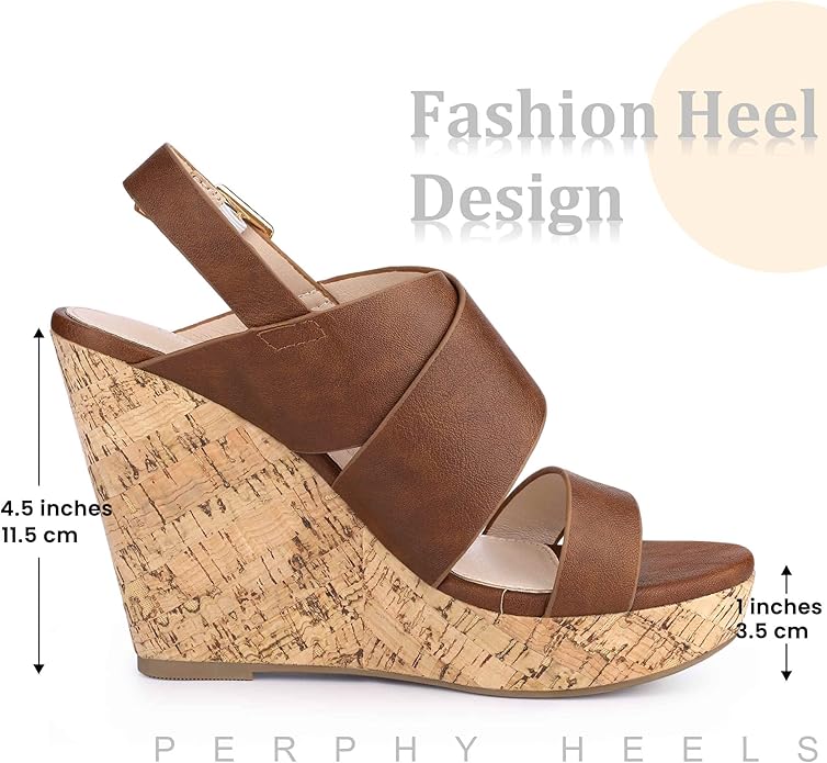 Perphy Open Toe Platform Wedge Sandals for Women