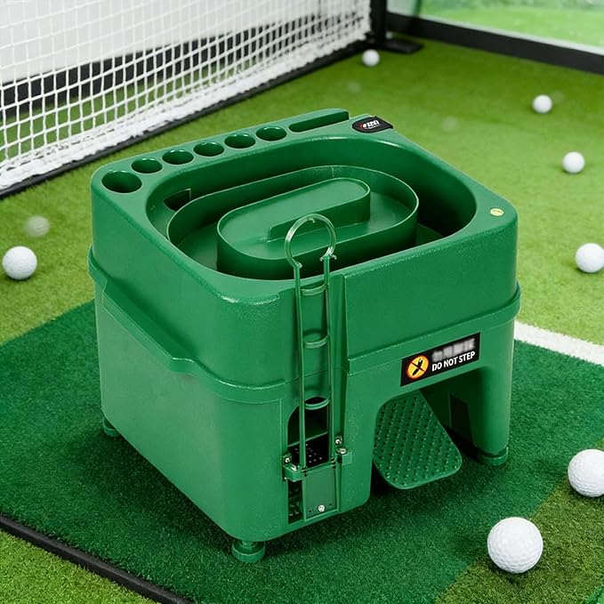 Automatic Golf Ball Dispenser Machine, 40-Ball Capacity Tee-Up Trainer with Dual-Mode Height Adjustment, Golf Practice Tool for Driving Range & Home Use