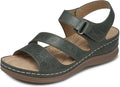 SHIBEVER Women's Wedge Sandals Platform: Comfortable Dressy Arch Support Ankle Strap - Summer Open Toe Women Sandals