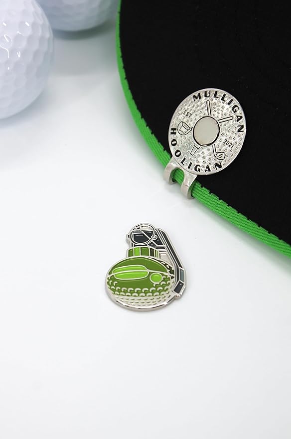 Funny Golf Ball Marker + Premium Magnetic Hat Clip | Unique Gift for Men & Women Golfers | Hilarious Golf Accessory for Any Golfer | NEW Designs!