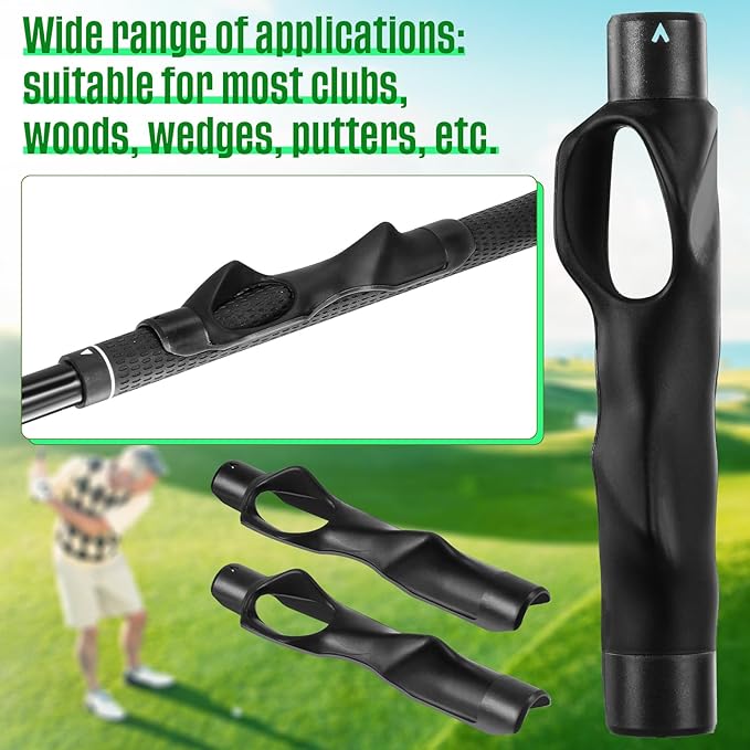 4 Pcs Golf Grip Trainer Attachment for Improving Hand Positioning Right Handed Golf Club Grip Trainer Swing Equipment for Beginner Correct Posture