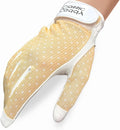 Caddy Classic Ladies Golf Glove Women | Various Stylish Mesh Design for High Breathability | Womens Golf Gloves Left Hand & Right Hand | Premium Leather Construction for Comfortable Fit
