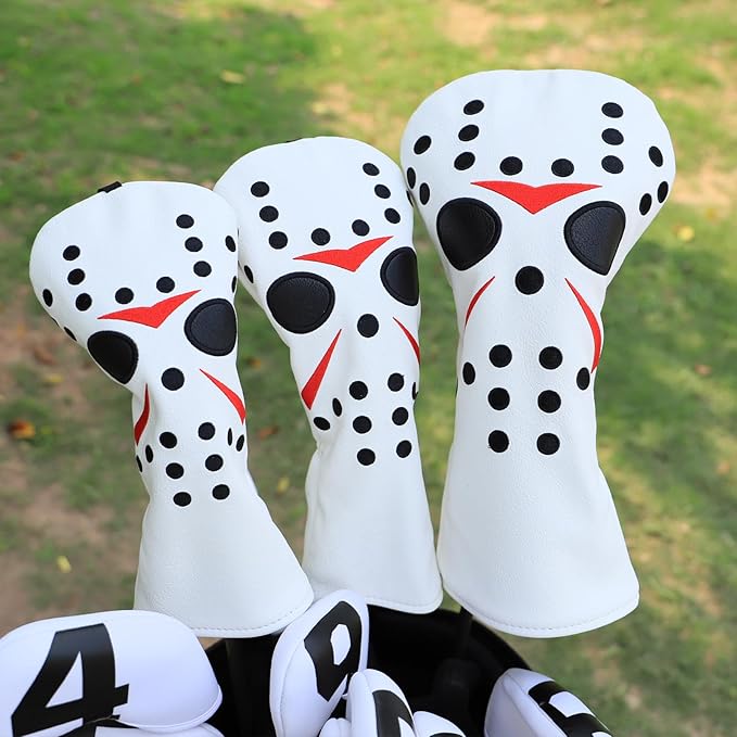 Golf Club Covers Field Hockey Mask Putter Covers Driver Cover Fariway Wood Headcover Hybrid Covers 3 Wood Headcover Mallet Putter Headcovers for Most Brand