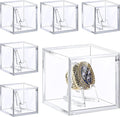 Championship Ring Display Case,Acrylic Display Box and Holder for Super Bowl Rings, Championship Rings, and Baseball Rings,for Collectors and Enthusiasts,6pcs