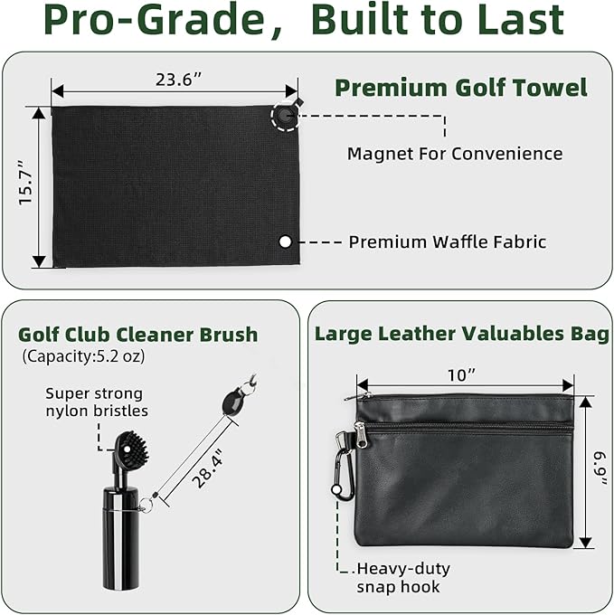 Golf Club Care Kit - Clean, Polish and Restore Irons, Drivers, Putters -Remove Rust, Scratches & Restore Tackiness