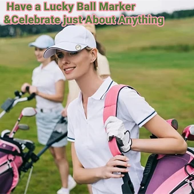 FINGER TEN Golf Ball Marker with Hat Clip Markers Assorted Patterns Value Gift Set Mark Golf Divot Tool Accessories for Men Women Kids