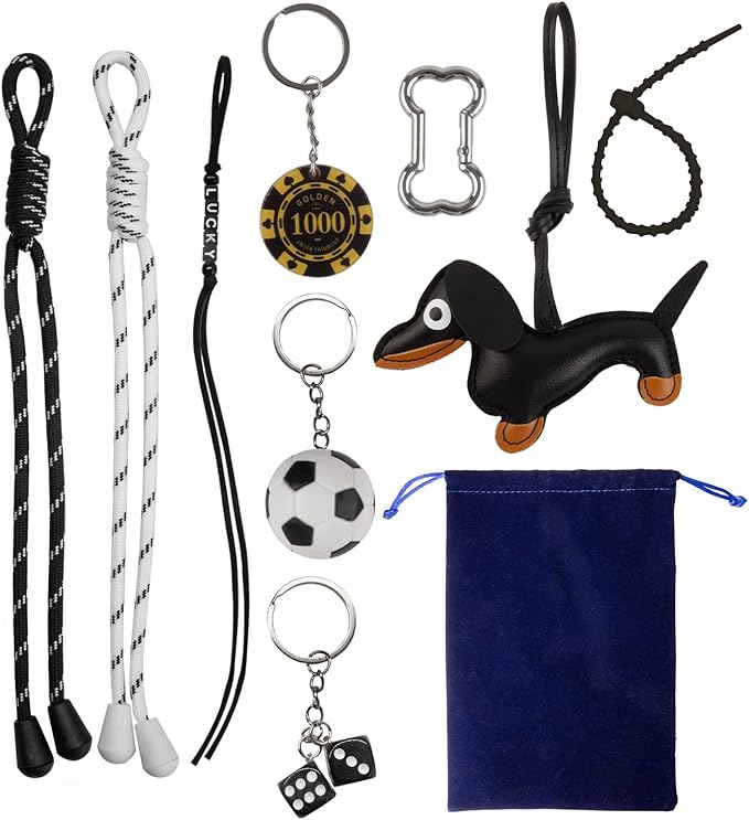 Georgie Porgy Bag Charms Keychains Handbag Accessories for Women Purse Backpack Sports Bag Pendant Cute Unique Gift for Girls
