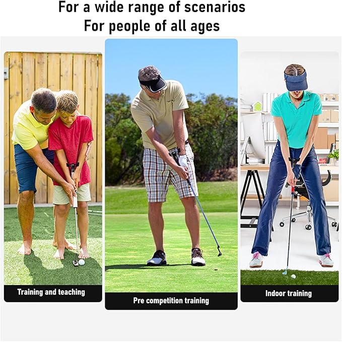 Golf Training Aid, Adjustable Portable Swing Putting Aid Trainer Posture Correction for Beginners