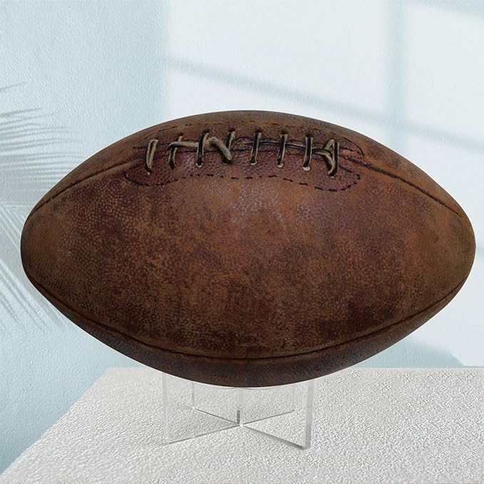 Acrylic Ball Stand Holder, 6-Pack Display Stands for Football Basketball Soccer, Volleyball Rugby Clear Case Rack