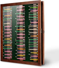 Golf Pencil Display Case Holds 99 Round or Octagonal Golf Pencils Wood Wall Mount Clear Display Case with Acrylic Dust UV Cover