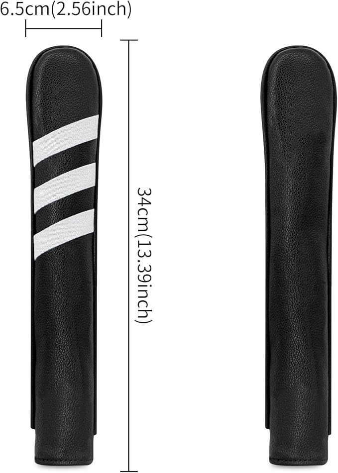 Golf Alignment Stick Cover Premium Leather Perfect Cover for Alignment Sticks Classic USA Design Alignment Sticks Holder Golf Club Protector Holds 2 Sticks.