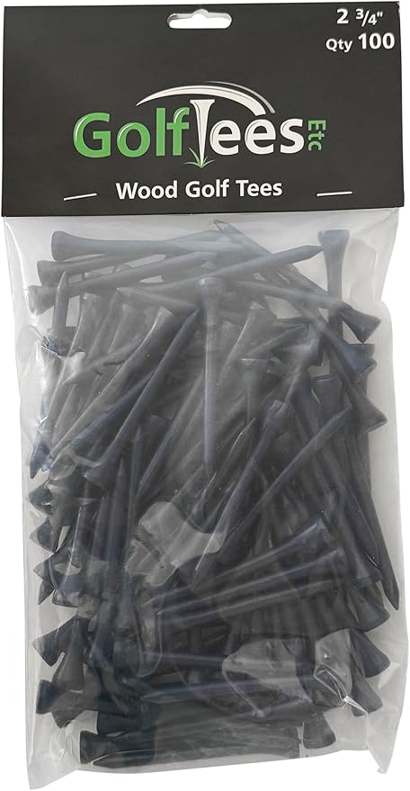 Wood Golf Tees - Standard Golf Tees for Men and Women