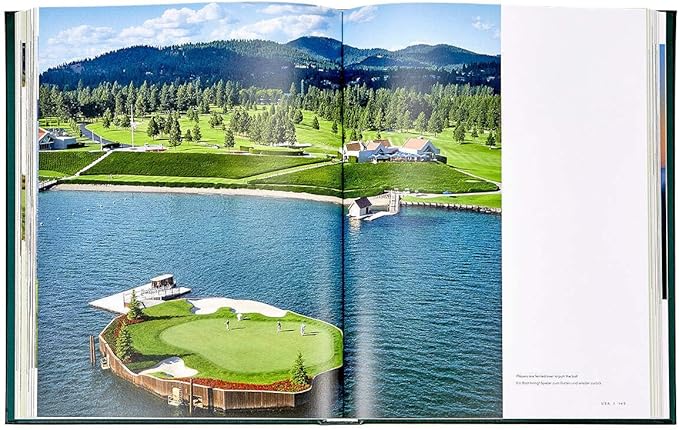Golf: The Ultimate Book - Graphic Image Leather Bound Book Green - Fine Collectible Edition - Made in USA