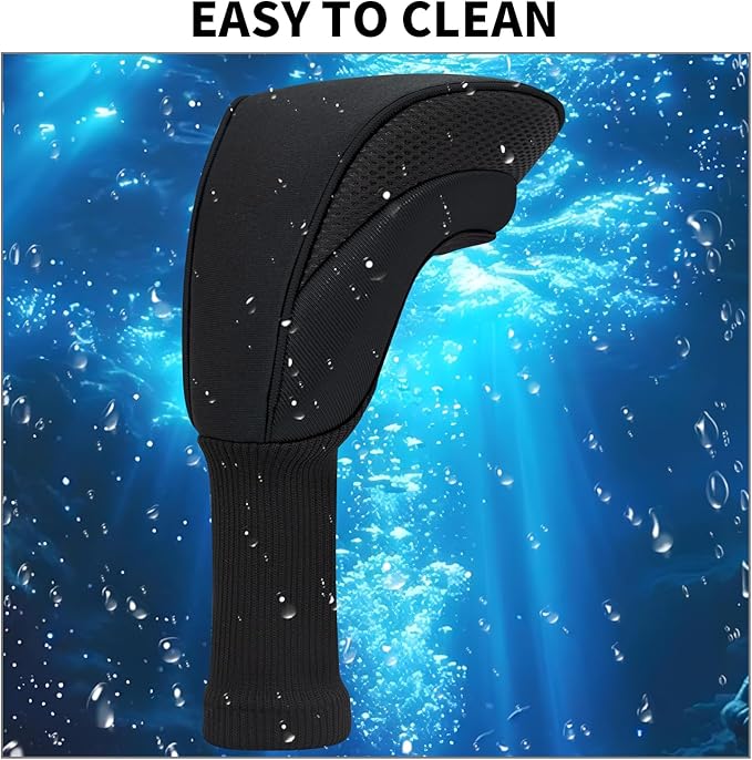 Golf Head Covers for Fairway Woods Driver Hybrids 5 Pieces Nylon Mesh Sports Fan Golf Club Headcovers-Golf Accessories for Men Women.