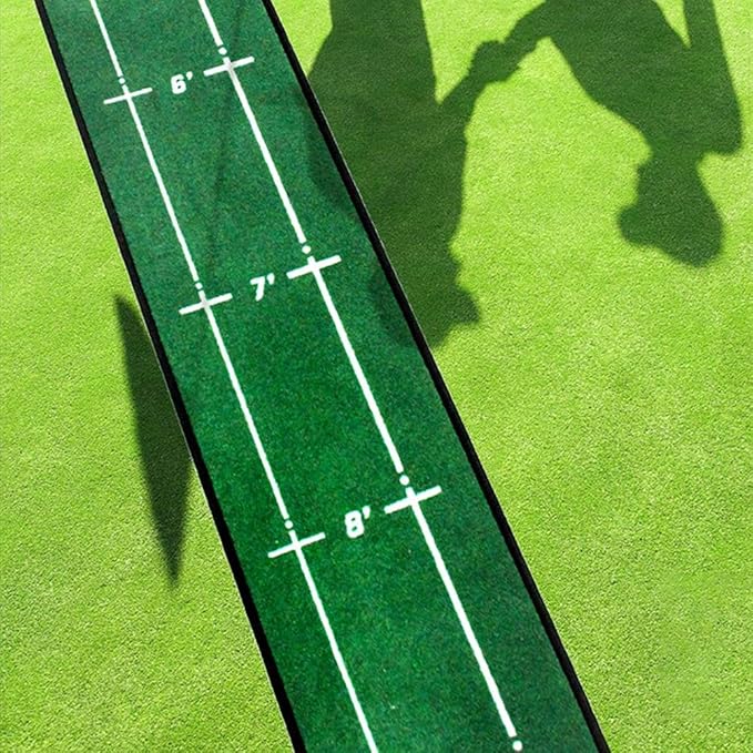 Putting Practice Green Mat Durable Portable for Indoor Outdoor Office Party Backyard Use 280x30cm