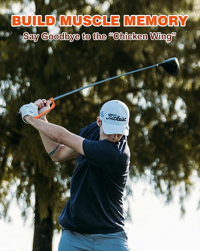 Golf Swing Trainer Aid, Adjustable Golf Training Wrist Aids Hinge, Silicone Golf Swing Correcting Trainer Accessories Tool, Golf Practice Equipment Gifts for Golfers, Beginners and Players