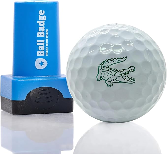 Ball Badge - Golf Ball Stamp (The Icon Series), Golf Ball Marker, Reusable Golf Ball Marking Tool to Identify Golf Balls