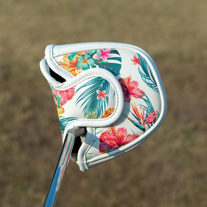 Golf Club Covers Driver Covers Fairway Wood Headcover Hybrid Cover Leather Mallet Putter Covers Blade Headcovers Golf Head Covers for Most Brand