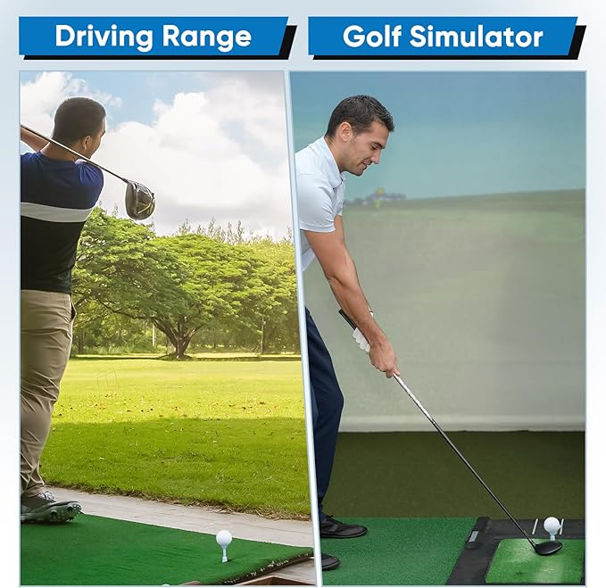 Adjustable Golf Tees - Unbreakable Rubber Golf Tees for Driving Range & Simulator - Essential Golf Accessories for Men Indoor & Outdoor Practice, Durability and Stability Golf Tees