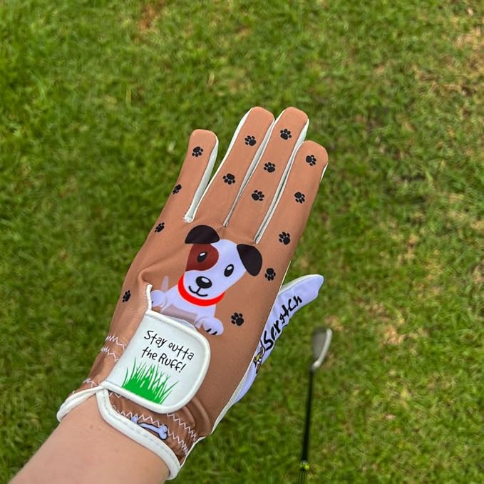 Giggle Golf Women's Golf Glove - Adjustable Strap, Left Hand Gloves for Women