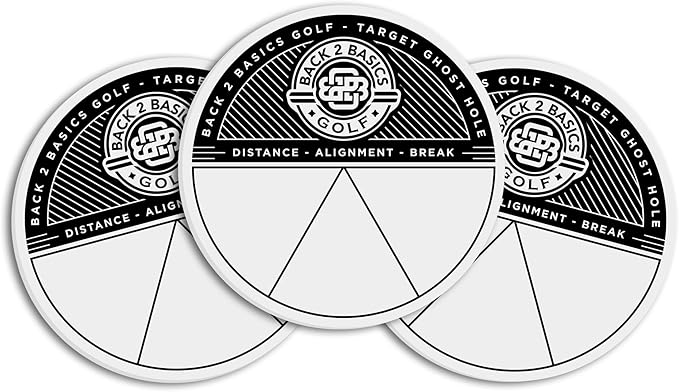 3-Pack Target Ghost Holes Golf Training Set, Portable Outdoor & Indoor Putting Practice Golf Training Putters, Standard 4.25” Targets for Backyard Practice Putting Green, Chipping & Home Drills