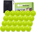 FINGER TEN Golf Practice Balls Plastic Colored Value 12/24/36/50 Pack, Limited Flight Sports Training Ball for Men Women, Indoor Outdoor Driving Range Backyard Use