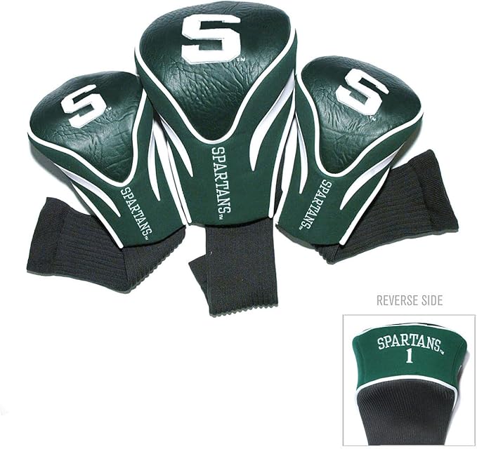 Team Golf NCAA Numbered 1, 3, & X, Fits Oversized Drivers, Utility, Rescue & Fairway Clubs, Velour Lined for Extra Club Protection