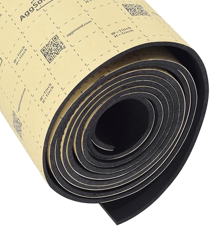 Sound Deadening Mat 157mil(4 mm) 6sqft - Closed Cell Foam Car Sound Deadening Material - Self-Adhesive Hood Insulation Heat Shield Auto Sound Dampening