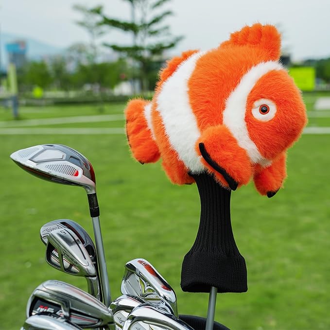 Golf Club Driver Headcovers Funny Animals Elephant Bear Driver Head Cover fits up to 460cc Driver Clube Head Great Gift Idea for Men Women Who Love Golf Also for Kids (Bear)