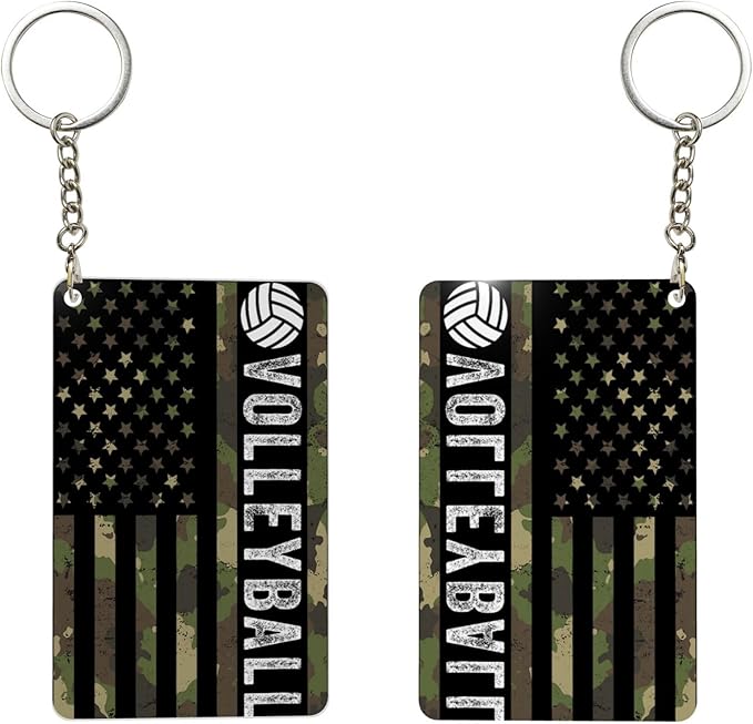 Keychain - Rectangular Acrylic Keychain Daily Key Ring Car Key Fob Holder 2X3 Inch