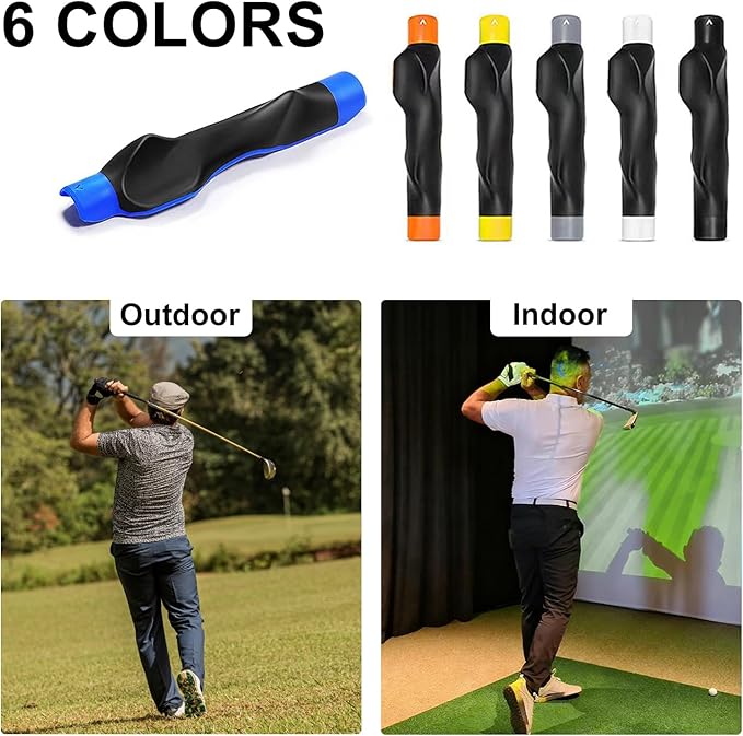 Golf Grip Trainer, Right or Left Handed Golf Training Aid for All Levels of Golfers - Fix Hand Position & Grasp, Master Correct Grip Posture, Golf Accessories