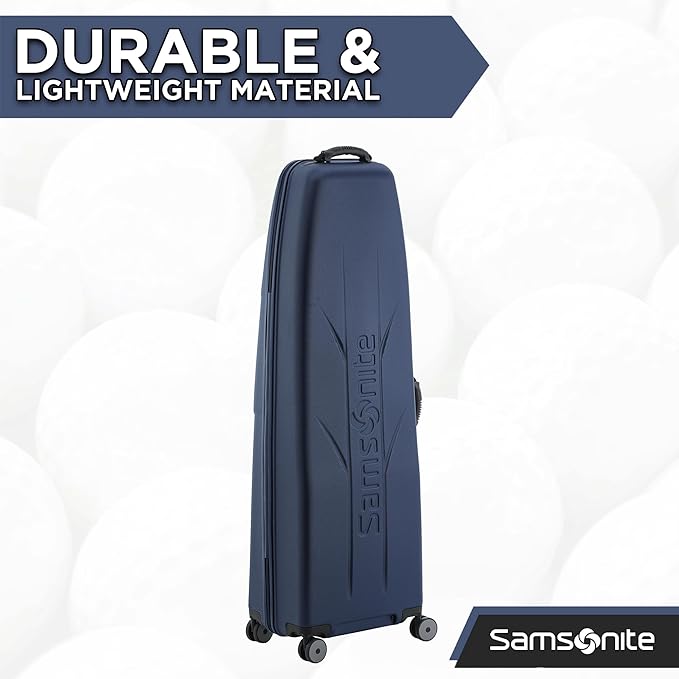 Samsonite Tour Deluxe Golf Hard Case Golf Travel Bag, Lightweight & Durable ABS Shell, 360 Degree Multi-Directional Wheels