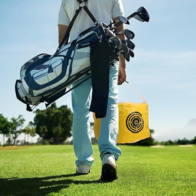 Golf Swing Training Practice Bag for Indoor Strength Accuracy Improvement Portable Hitting Aid for Posture Correction and Solid Contact