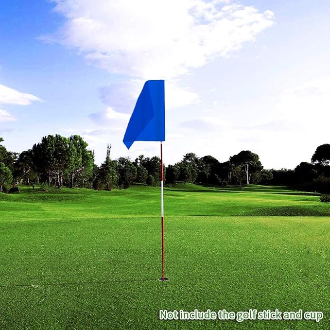 Green Golf Training Flag, Nylon Putting Green Target, Indoor/Outdoor Backyard Garden Portable, 19.7" x 13.4"