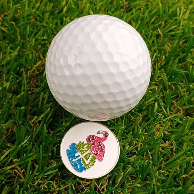 Golf Ball Markers with Hat Clips Value Sets for Men Women Golfer, Removable Attaches Easily to Golf Cap Premium Gifts