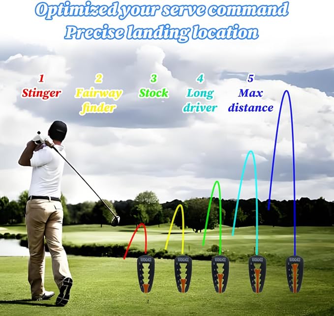 5/10PCS Adjustable Golf Tee Height Tool ProSet, Golf Accessories, Golf Training Aids, Tee Grip Golf Aid, Precision Height Setter for Consistent Swings & Ultimate Practice, Gift Golf Nails